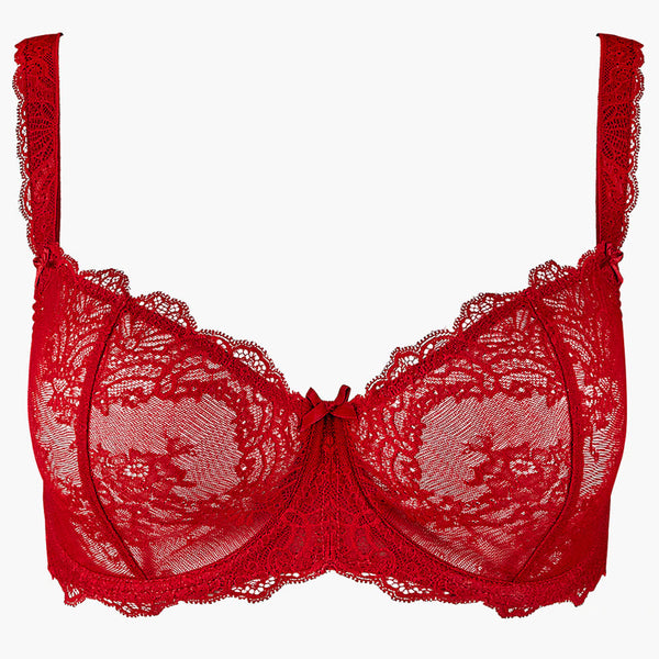 Danse Des Sens Irresistible Red Plunge Padded Bra