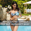 Model wearing 'Odysee Cashmer' (Multi) Padded Underwired Bikini Set, by Lise Charmel.