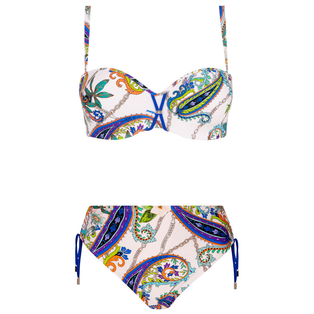 'Odysee Cashmer' (Multi) Padded Underwired Bikini Set, by Lise Charmel (pack shot, front).