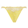 Lise Charmel Splendeur Soie collection Silk Sexy Thong in Splendeur Vanille / yellow