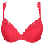 Marie Jo 'Elis' Heart Shaped Padded Bra & Rio Brief Set in Spicy Berry
