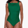 Miraclesuit Rock Solid collection 'Avra' Shaping Swimsuit in Malachite Green