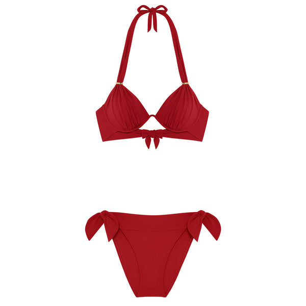 PAIN de Sucre Women Fabia Mono-Underwire Top and Diva Tie-waist Bikini