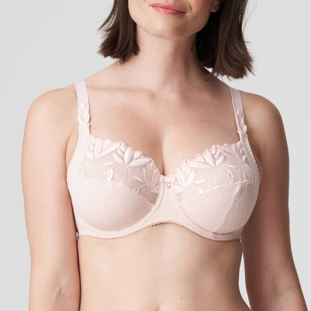 Model wearing pink bra by PrimaDonna, from Sandra Dee's hand-picked selection of pink bras.