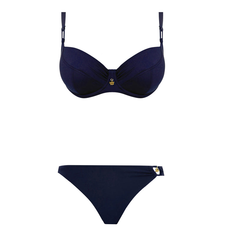 Lise Charmel 'Sublime Drape' Bikini Set With Seduction Brief (Marine Sublime / Navy)