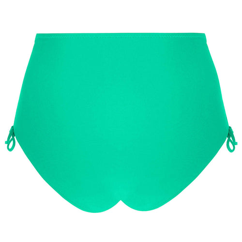 'La Chiquissima' High Waist Bikini Brief in Mer Emeraude (Emerald Green), by Antigel  (pack shot, back).