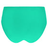 'La Chiquissima' Classic Bikini Brief in Mer Emeraude (Emerald Green), by Antigel  (pack shot, back).