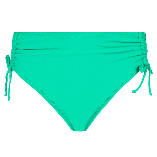 'La Chiquissima' Classic Bikini Brief in Mer Emeraude (Emerald Green), by Antigel  (pack shot, front).