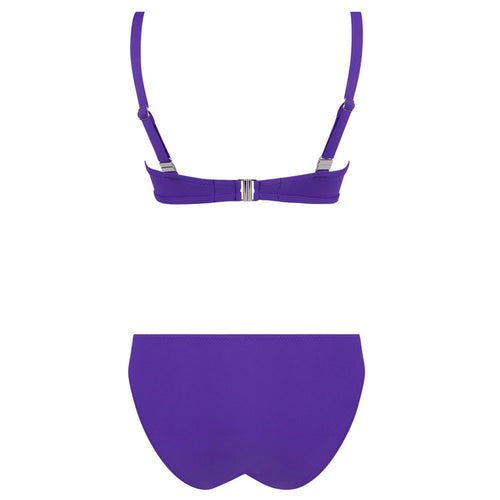 Antigel 'La Chiquissima' Bikini Set (Half Cup Balconette with Classic Brief) in Mer Purple