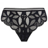 'Stricto Sensuelle' Thong in Black, by Antigel (pack shot, front).