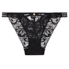 'After Hours' Black Italian Brief, by Aubade (pack shot, front view).