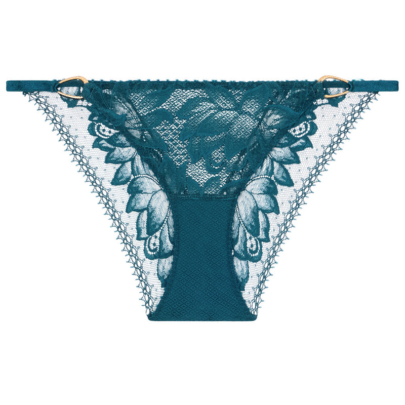 'Flawless Love' Venice Blue Mini-Coeur Brief, by Aubade (pack shot, front view).