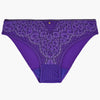 Pack shot of 'Illusion Fauve' Brazilian Brief in violet, by Aubade (front view).