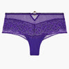 Pack shot of  'Illusion Fauve' Cheeky Brief in violet, by Aubade (front view).