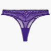 Pack shot of 'Illusion Fauve' Tanga in violet, by Aubade (front view).
