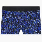 .'Fleur Bleue' Blue Boxer Short, by Aubade (pack shot, front view).