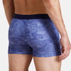 Model wearing 'Old Blue Tattoo' Boxer Short, by Aubade (back view).