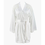 'Midnight Whisper' Opale (Ivory) Silk Kimono, by Aubade (pack shot, front).