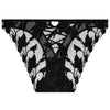 'Night at Paradise' Black Italian Brief, by Aubade (front view).