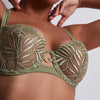 Aubade Women's Paradis Exotique Half Cup Bra, Green (ia), 30C at   Women's Clothing store