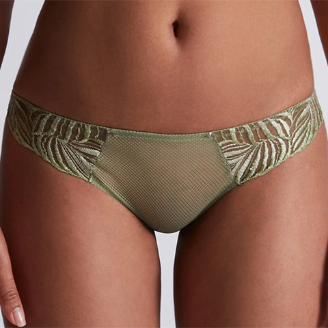 Aubade Paradis Exotique collection Italian Brief Amazonia green