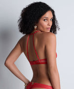 Model wearing 'Rules of Attraction' Tanga, by Aubade (back view).