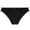 'Sheer Emotion' Black Brazilian Brief, by Aubade (pack shot, front view).