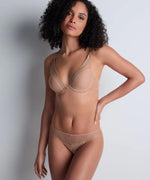 Aubade 'Sheer Emotion' Sand Plunge Triangle Bra