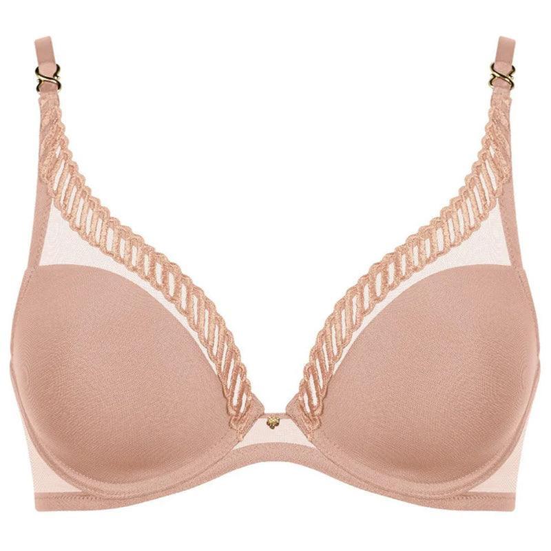 Aubade 'Sheer Emotion' Sand Plunge Triangle Bra