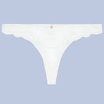 'Vibes' White Tanga, by Aubade (pack shot, front view).