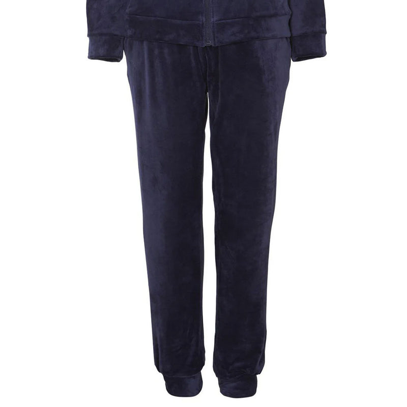 Velour Leisure Suit in Navy Blue, by Damella (trouser).