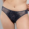 Model wearing 'Agathe' Cobalt (Midnight Blue) Brief, by Empreinte.