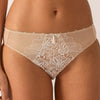 Model wearing 'Agathe' Ivoire (Beige) Brief, by Empreinte.