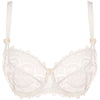 'Louise' Cream Low-neck Bra, by Empreinte (pack shot, front).