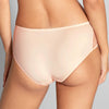 Model wearing Empreinte 'Romy' Magnolia Panty/Full Brief (back view).