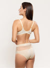 Model wearing 'Tess' Cream Panty, by Empreinte (back view).