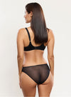 Model wearing 'Tess' Brief in Black, by Empreinte (back view).