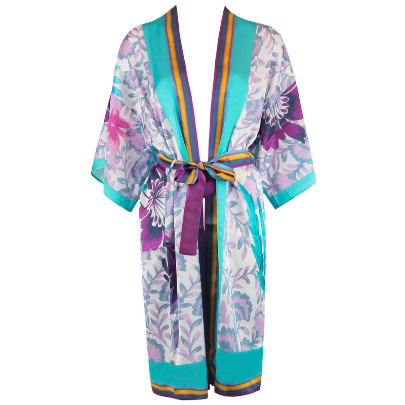 Gottex 'Bali' Multicolour Beach Kimono (pack shot, front view).