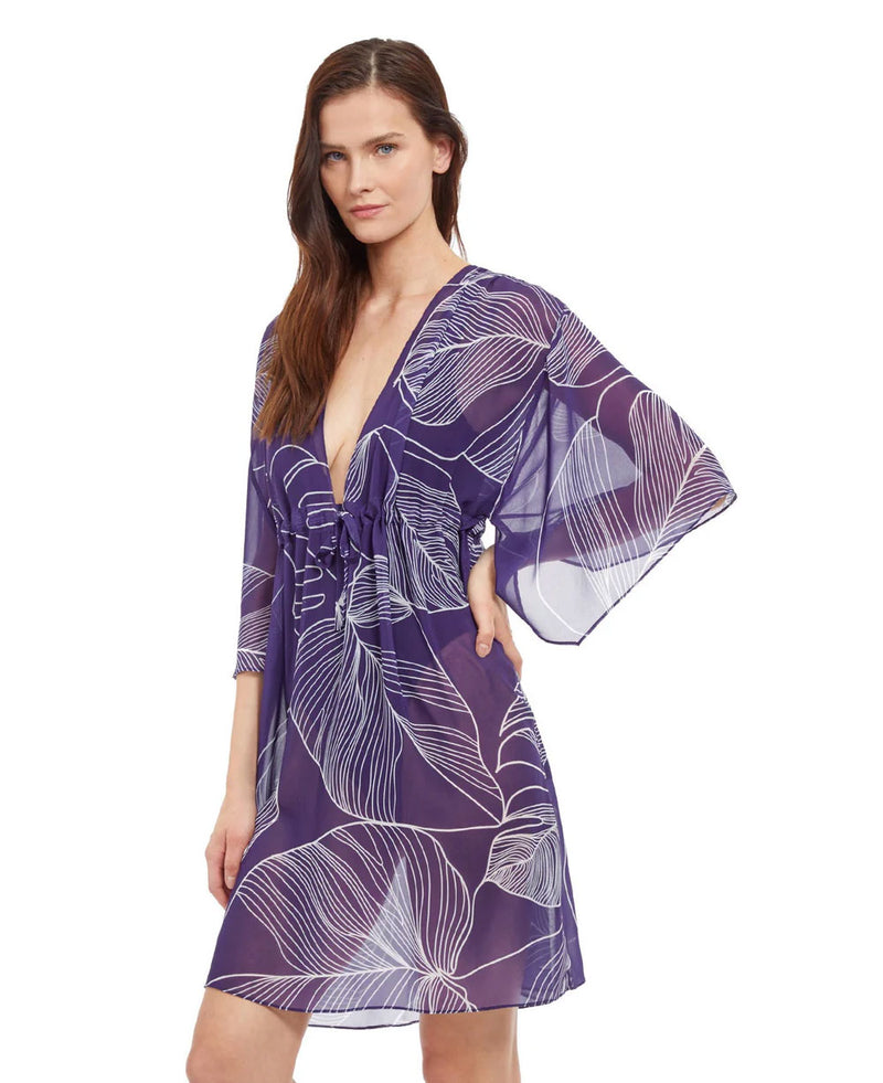 Gottex 'Natural Essence' Beach Dress in Purple | Sandra Dee Gottex 'Natural Essence' Beach Dress in Purple | Sandra Dee