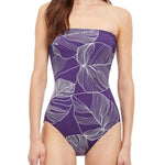 Gottex 'Natural Essence' Bandeau Strapless Swimsuit in Light Purple