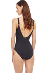 Gottex 'Timeless' Square Neck Swimsuit in Black & White
