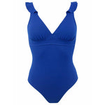 Janine Robin 'Bellagio' Blue Plunge Swimsuit