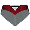 'Belissime Inconnue' Red and Black Shorty, from Lise Charmel (back view).