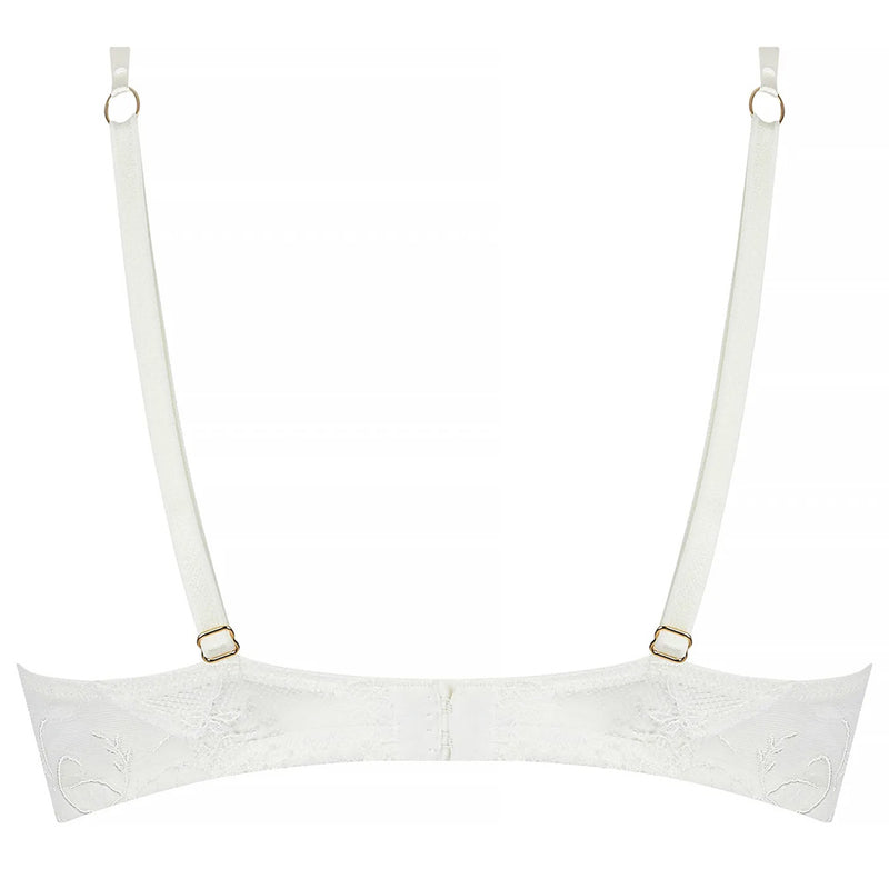 'Bellissime Amour' Ivory Half Cup Bra, by Lise Charmel (pack shot, back view).