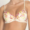 Model wearing Lise Charmel 'Folie d'Été' Floral Contour Bra (front view).