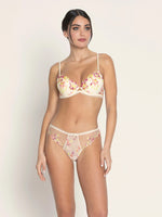 Model wearing Lise Charmel 'Folie d'Été' Floral Contour Bra (front view).