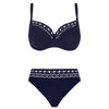 Lise Charmel 'Ajourage Couture' Navy Half Cup Bikini Set Bikini Set Lise Charmel   