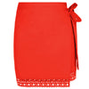 'Ajourage Couture' Orange Pareo/Wrap Skirt, by Lise Charmel (pack shot, front view).