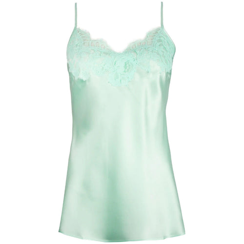 'Amour Nymphea' Camisole in Jade Aqua, by Lise Charmel (pack shot, front).