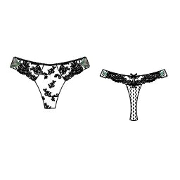 Lise Charmel Amour Nymphea collection Thong (pale green/jade aqua)